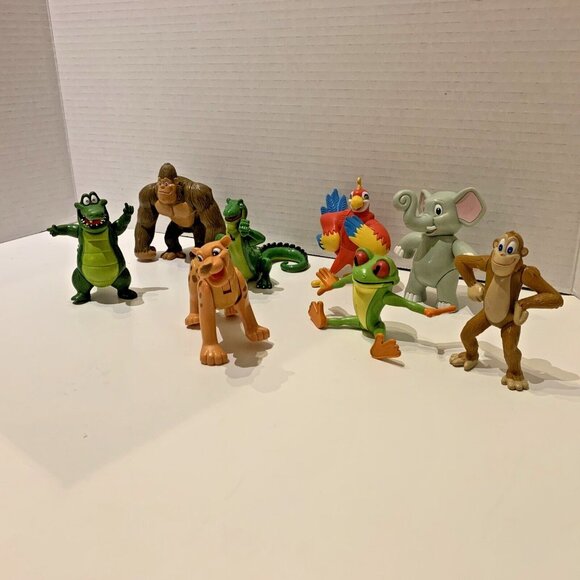 Rainforest Cafe Cake Toppers Gorilla Elephant Frog Cheetah Crocodiles Macaw RFC - Picture 3 of 11